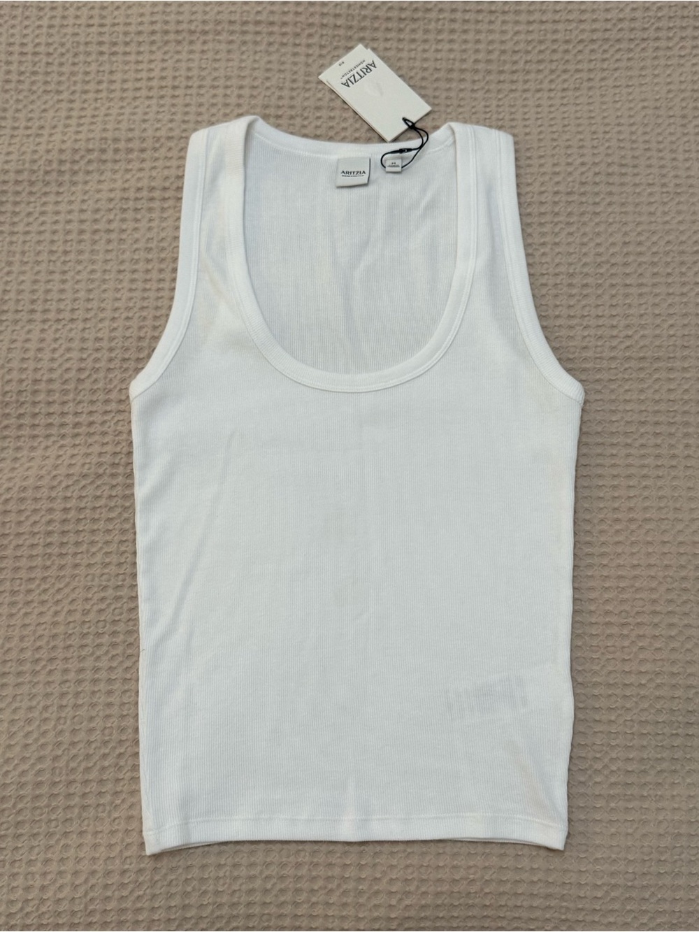 Aritzia Homestretch Rib Vinyl Tank Top